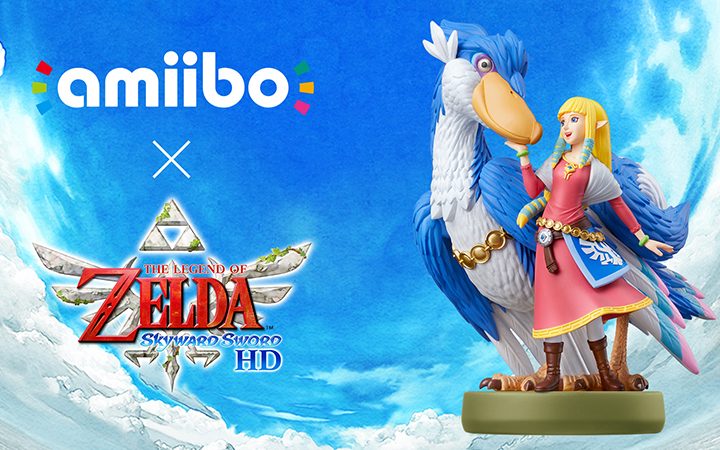 A Zelda and Loftwin amiibo statue.