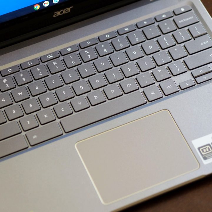 The keyboard of the Acer Chromebook Spin 713.