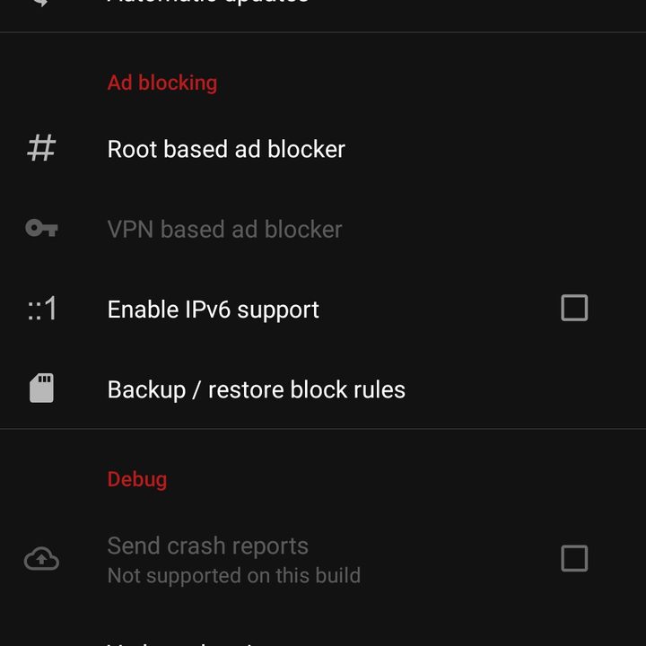 AdAway Android ad blocker screen shot.