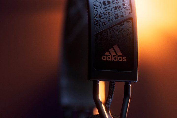 Close-up of the Adidas branding on the RPT-02 SOL's hanger.