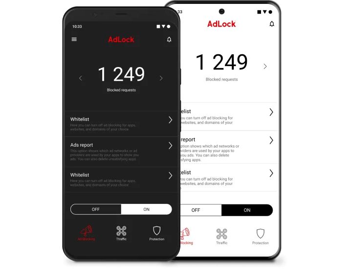 AdLock app for Android screen shot.