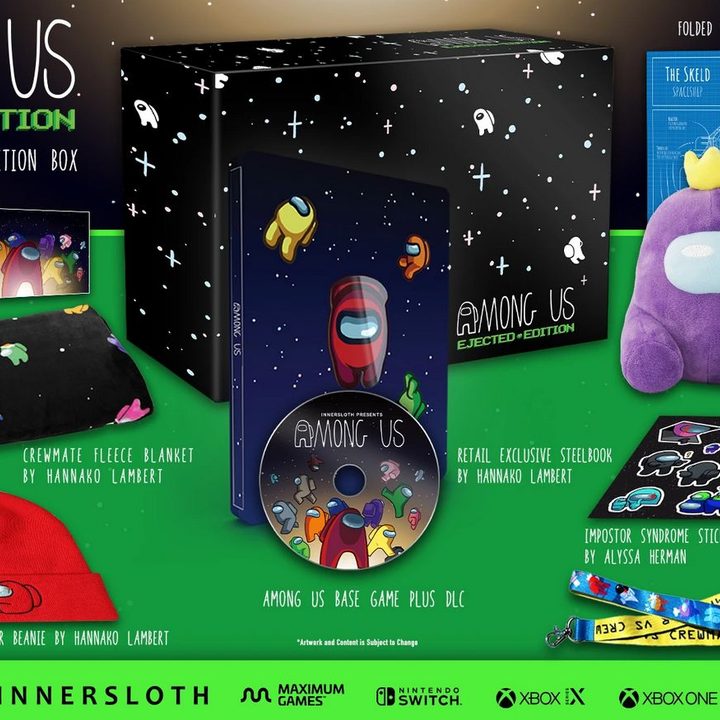 Everything included in the Among Us Ejected Edition.