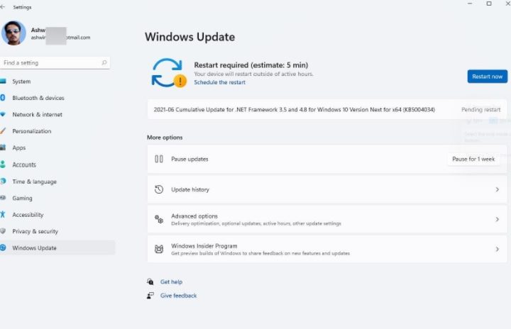 An icon showing how long a Windows 11 update will take.