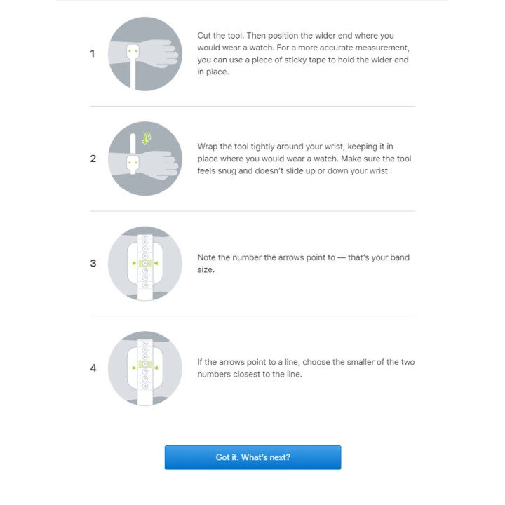 Apple Watch Solo Loop Measuring Guide.