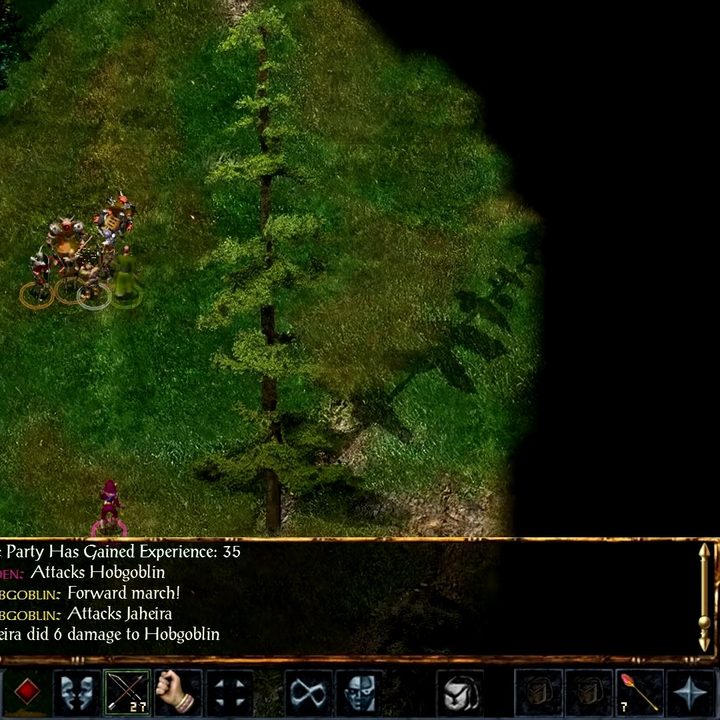 A party fighting hobgoblins.