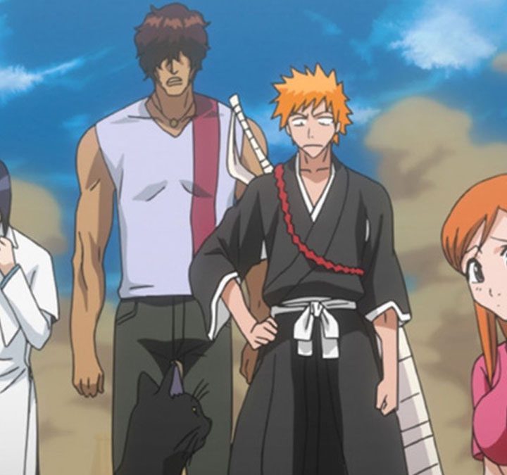 The main group on Bleach stand next to each other.