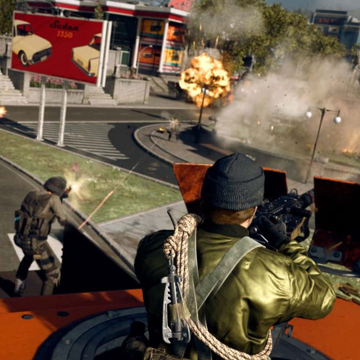 Operator in truck in Warzone.