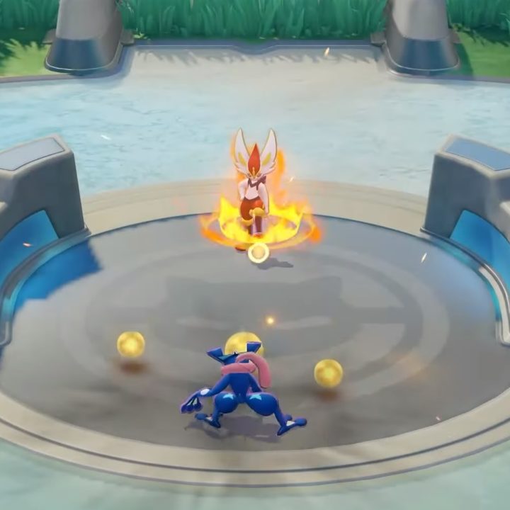 Cinderace attack in Pokemon Unite