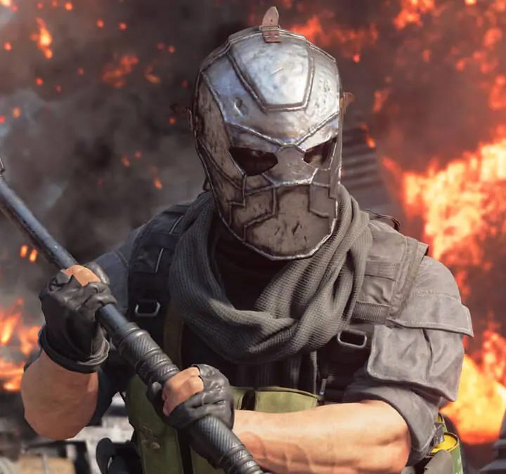 Warzone operator with rockets.