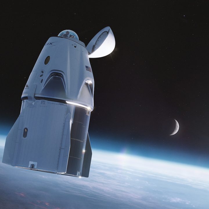 How the new Crew Dragon spacecraft will look.