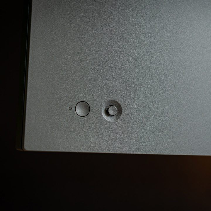 Dell 32 4K USB-C Hub monitor brightness settings power button.