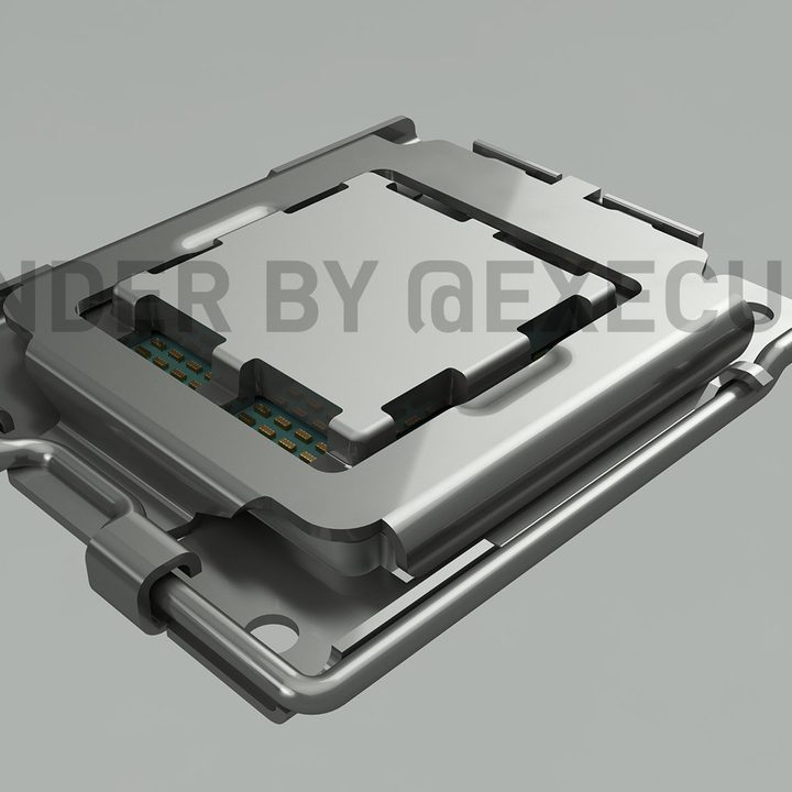 Render of an AMD Zen 4 processor.