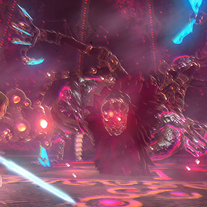 Link facing off against Ganon in Breath of the Wild.