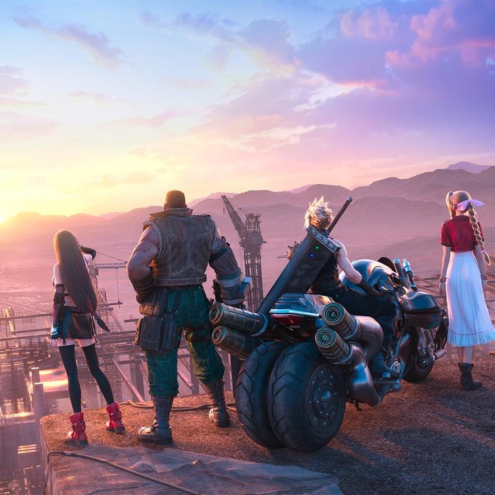 Main characters from Final Fantasy VII Remake Intergrade.