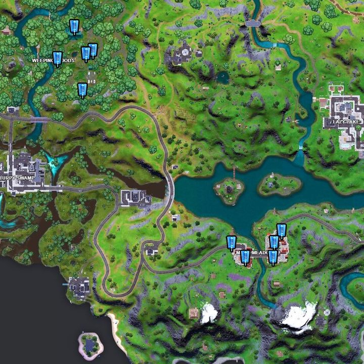 Fortnite challenge guide: Place missing person signs in Weeping Woods.and Misty Meadows.