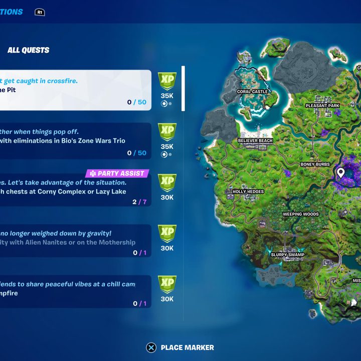 Fortnite season 7, week 4 challenges.