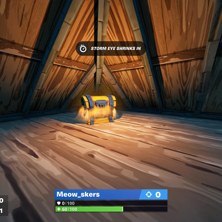 Chest in Holly Hatchery in Fortnite.