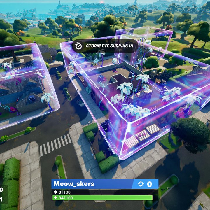 Overhead view of Holly Hatchery in Fortnite.