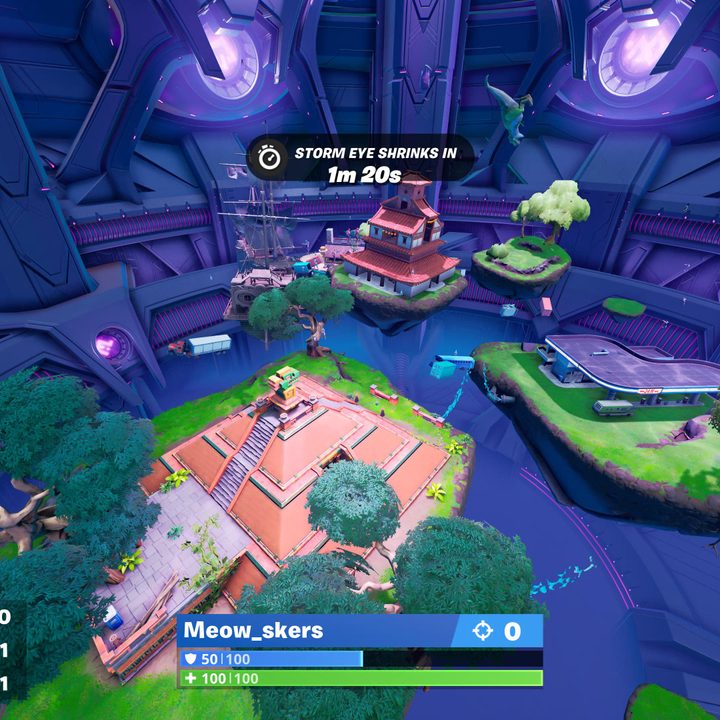 Mothership battle in Fortnite.