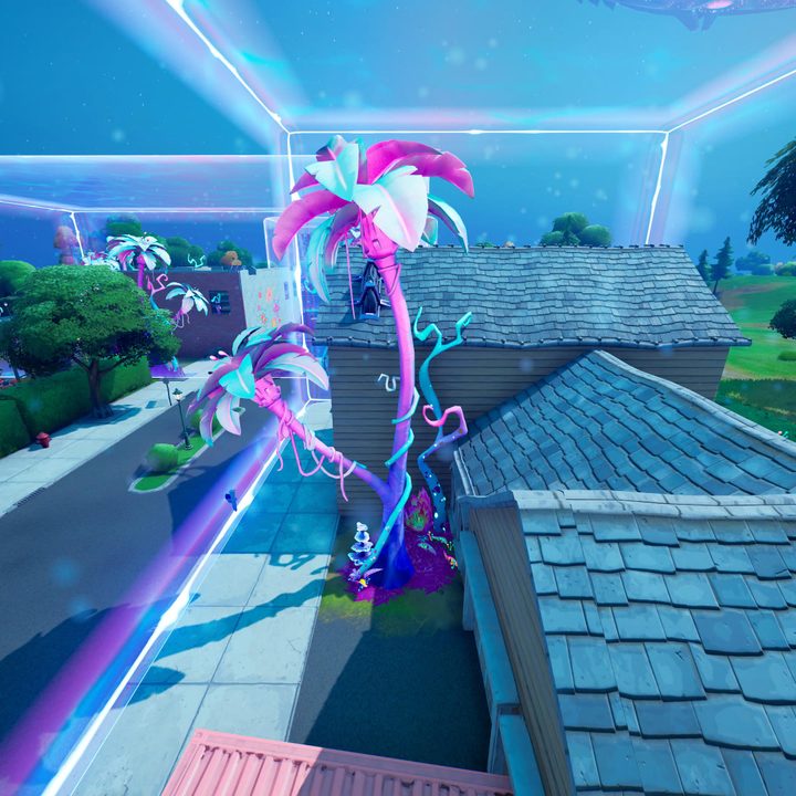 Alien tree in Fortnite.
