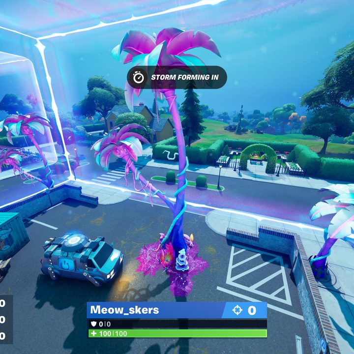 Alien tree in Fortnite.