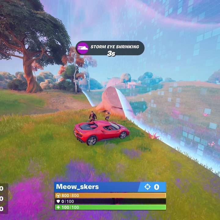 The Whiplash close to the storm in Fortnite.