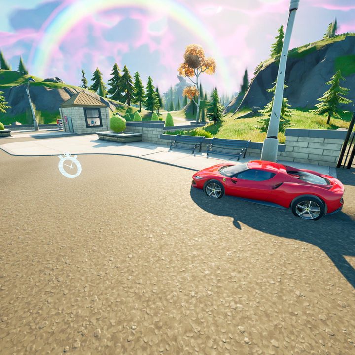 Whiplash vehicle near a time trial.