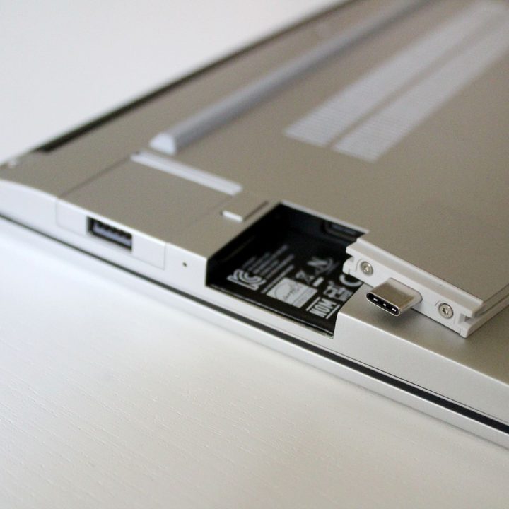 An Expansion Card unplugged from the Framework Laptop.