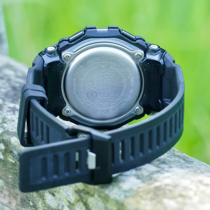 The Casio G-Shock GBD-200's case back.