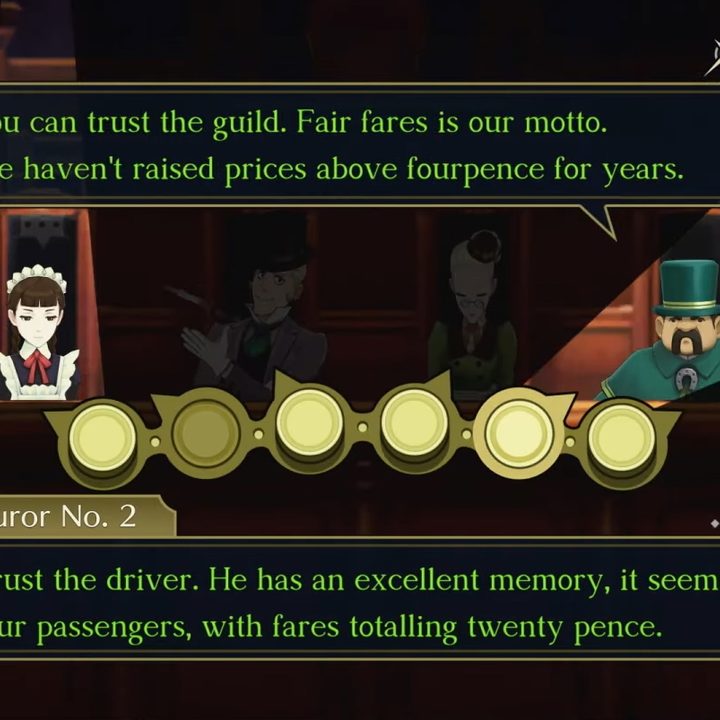 The Great Ace Attorney jurors.