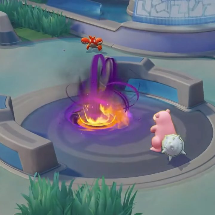 Gengar combat in Pokémon Unite.