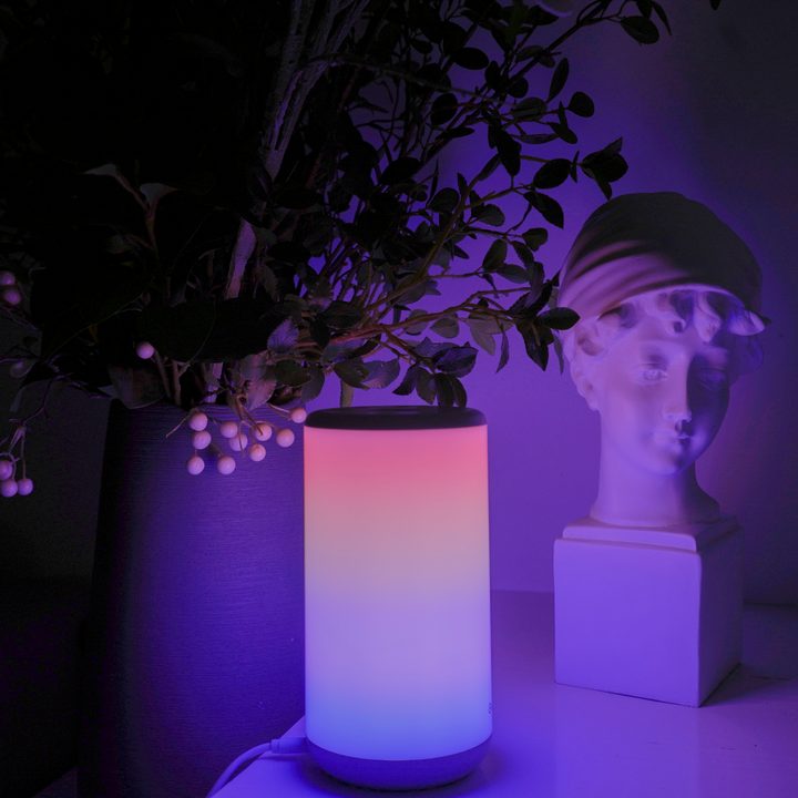 The Govee Lamp with RGB lights.