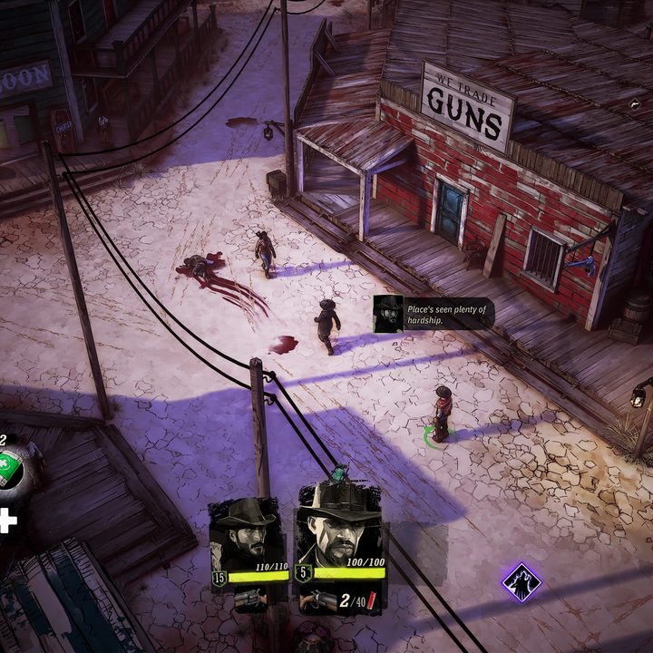 Gunslingers exploring a strange town in Weird West.