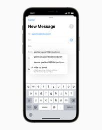 Hide my email iCloud+.