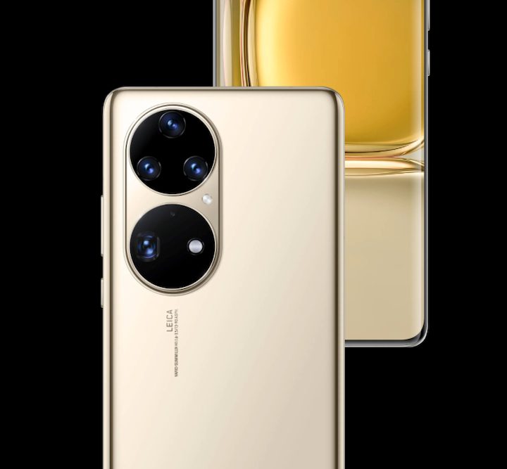 Huawei P50 Pro from the back and front.