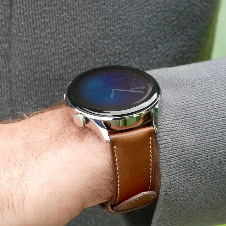 Huawei Watch 3 on the wrist