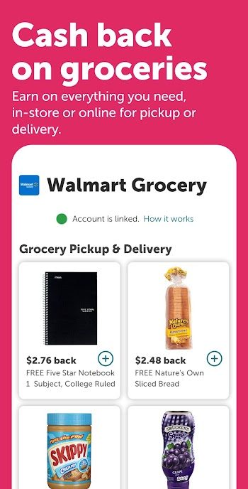 Ibotta Walmart panel.