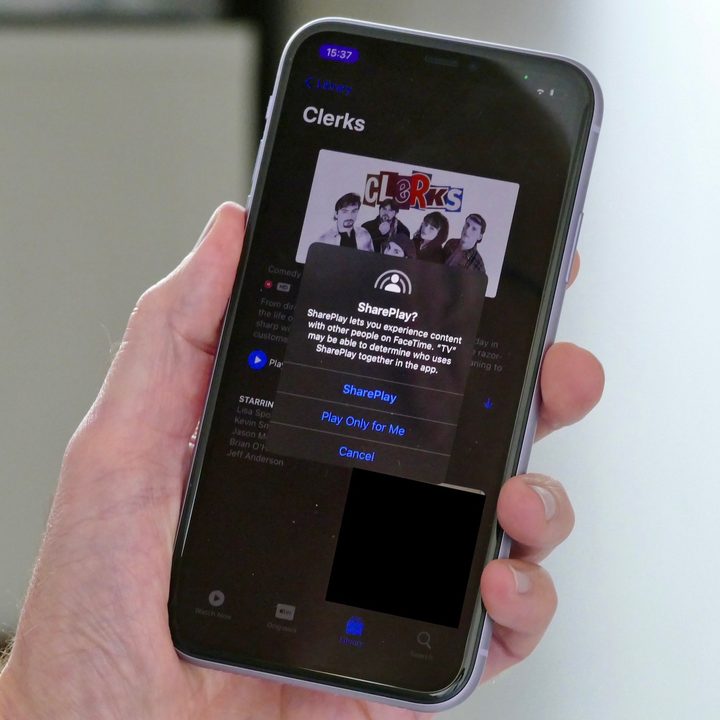 Shareplay menu in iOS 15