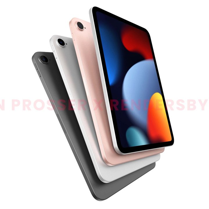 Leaked renders of the IPad Mini show it off in black, silver, and gold colors