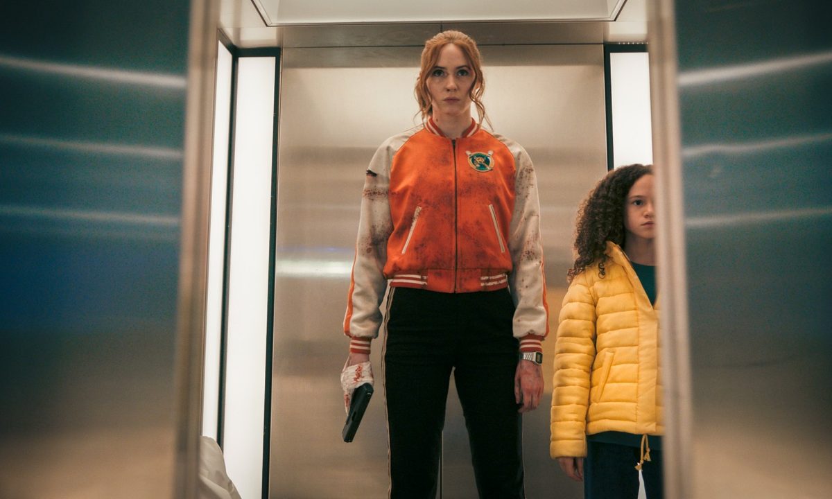 Karen Gillan and Chloe Coleman in Gunpowder Milkshake.