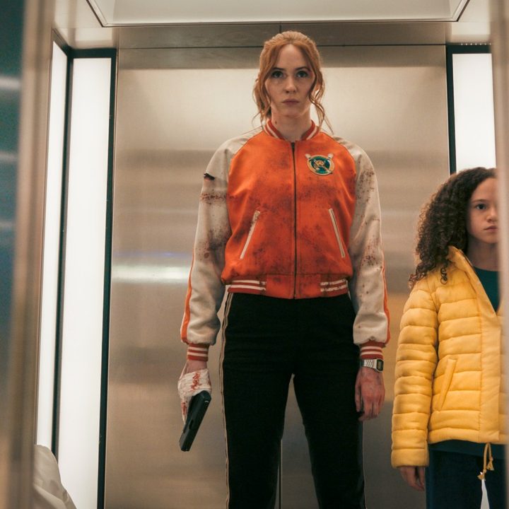 Karen Gillan and Chloe Coleman in Gunpowder Milkshake.