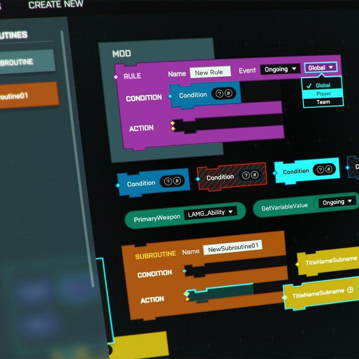 The web browser that Battlefield 2042 players can use to make custom matches.