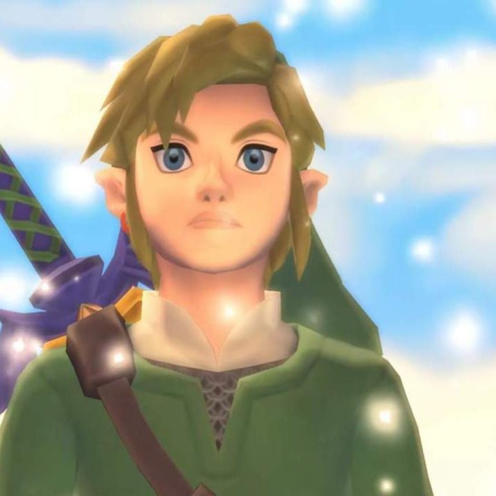 A portrait of Link, the hero of The Legend of Zelda: Skyward Sword HD.