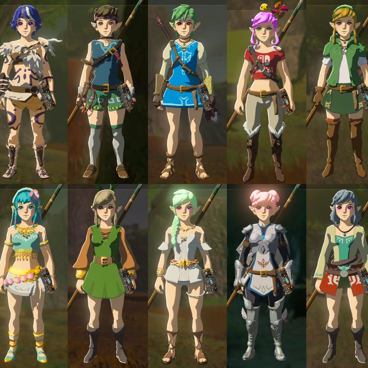 Character models from the Linkle mod.