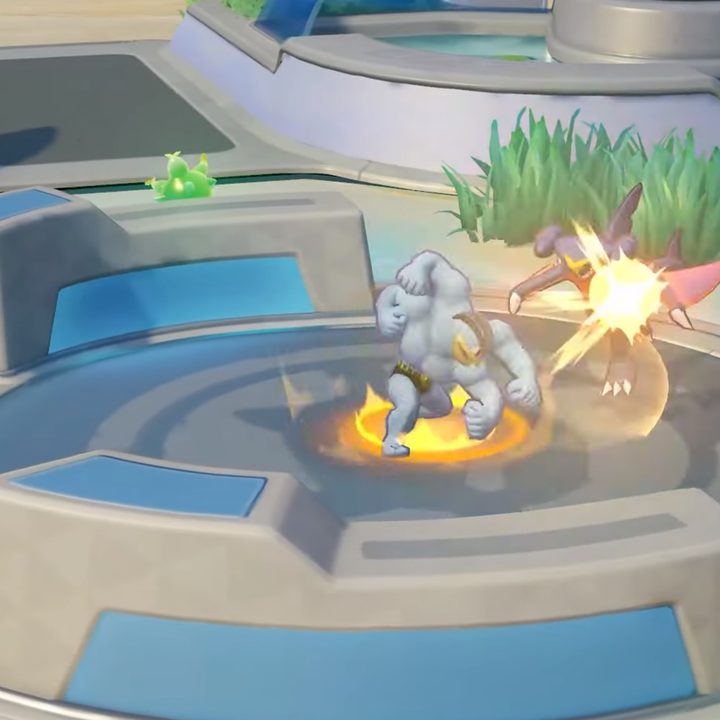 Machamp in melee combat in Pokemon Unite.