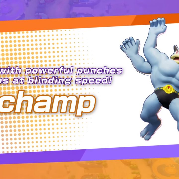 Machamp Pokémon Unite infographic.