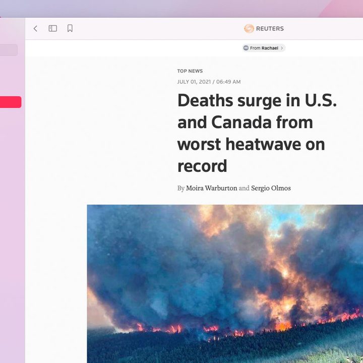 Apple News and Shared With You in Apple's MacOS Monterey public beta.