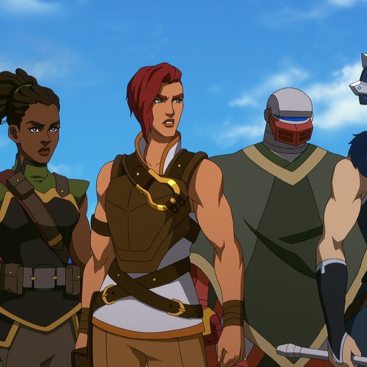 A large group of characters from Masters of the Universe: Revelation.
