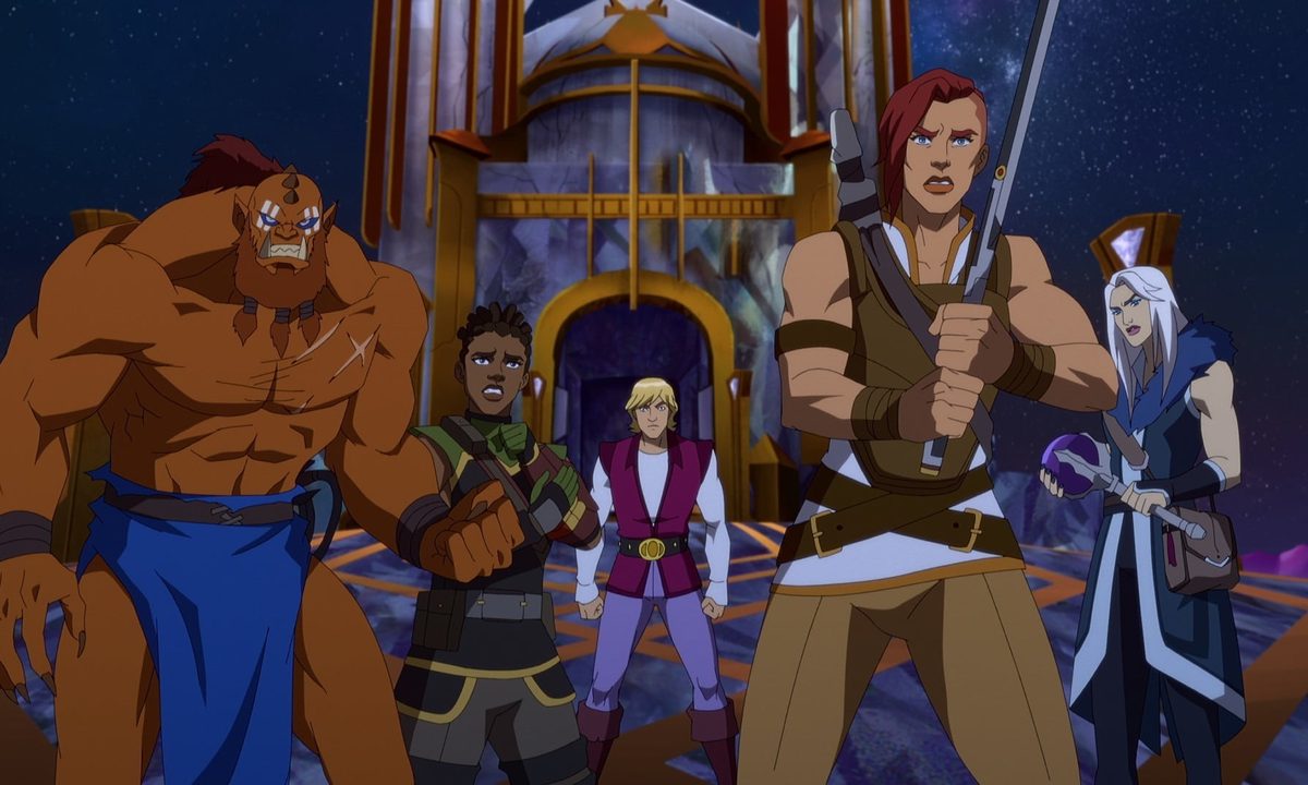 The cast of animated characters from Masters of the Universe: Revelation series.