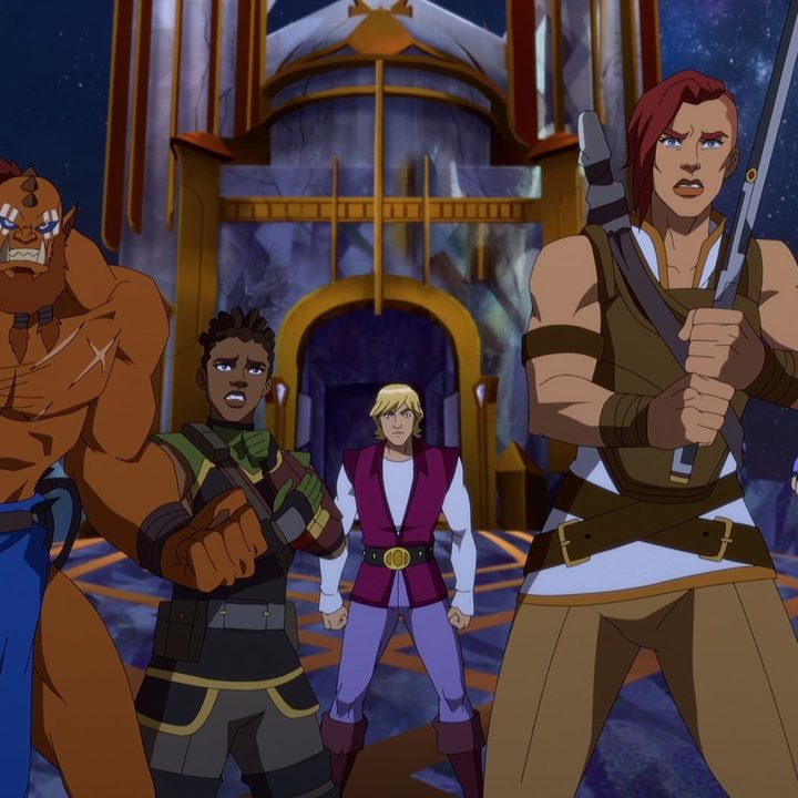 The cast of animated characters from Masters of the Universe: Revelation series.